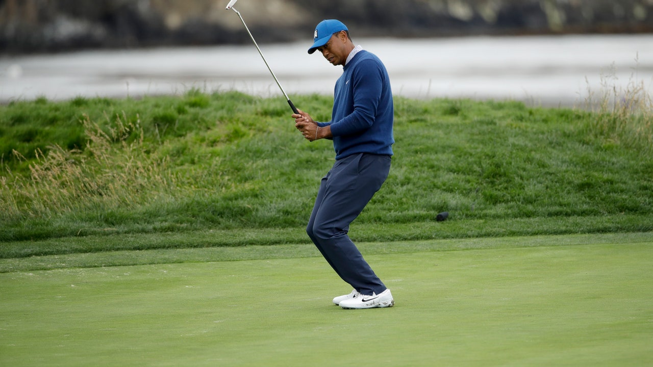 Column: Woods struggles to recapture magic at Pebble Beach
